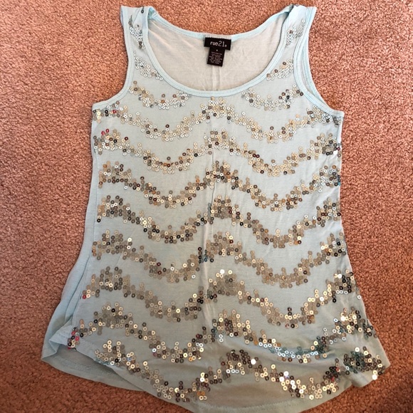 Rue 21 sequin tank top - Picture 1 of 1